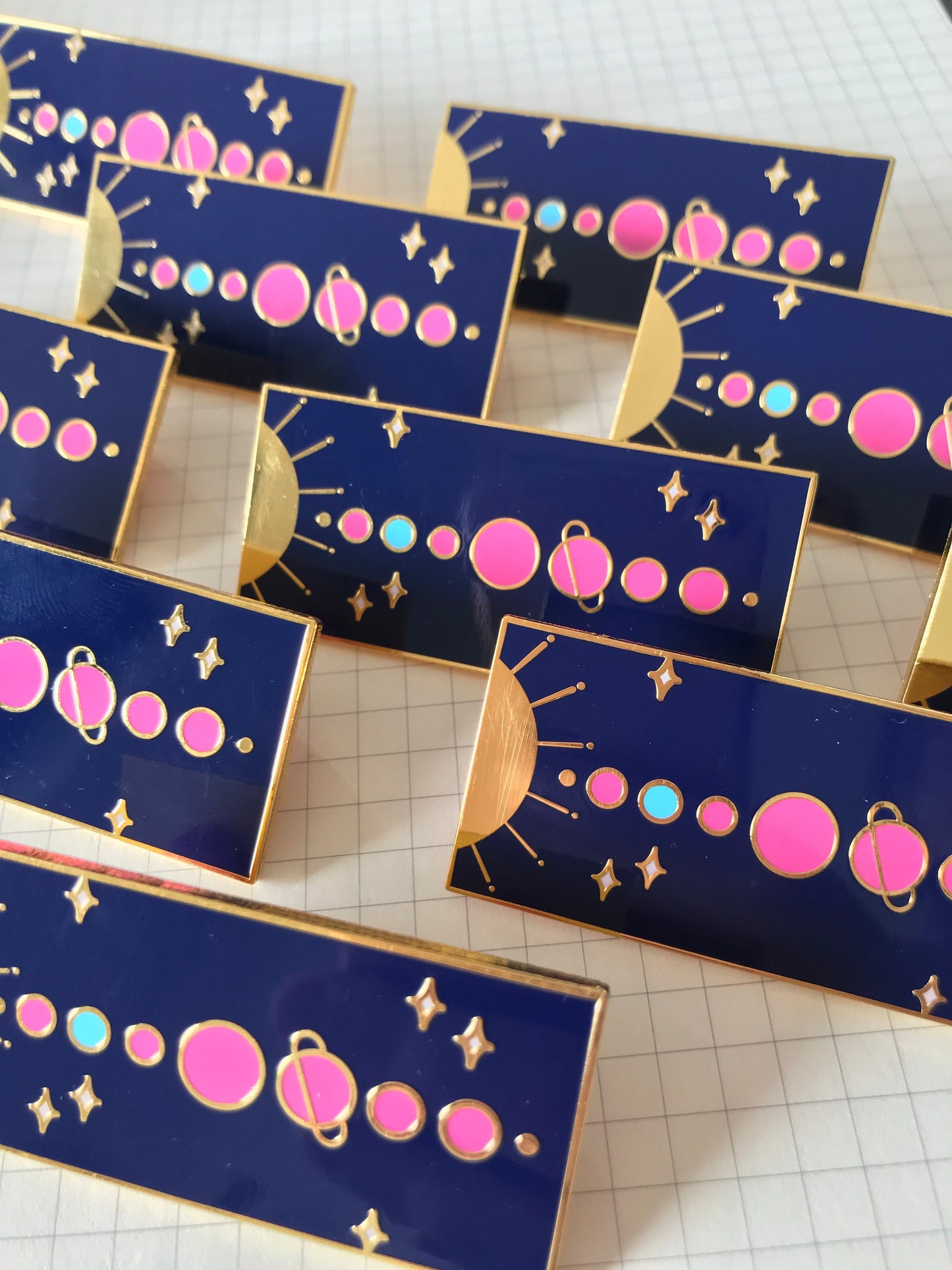 Solar System Map - Enamel Pin