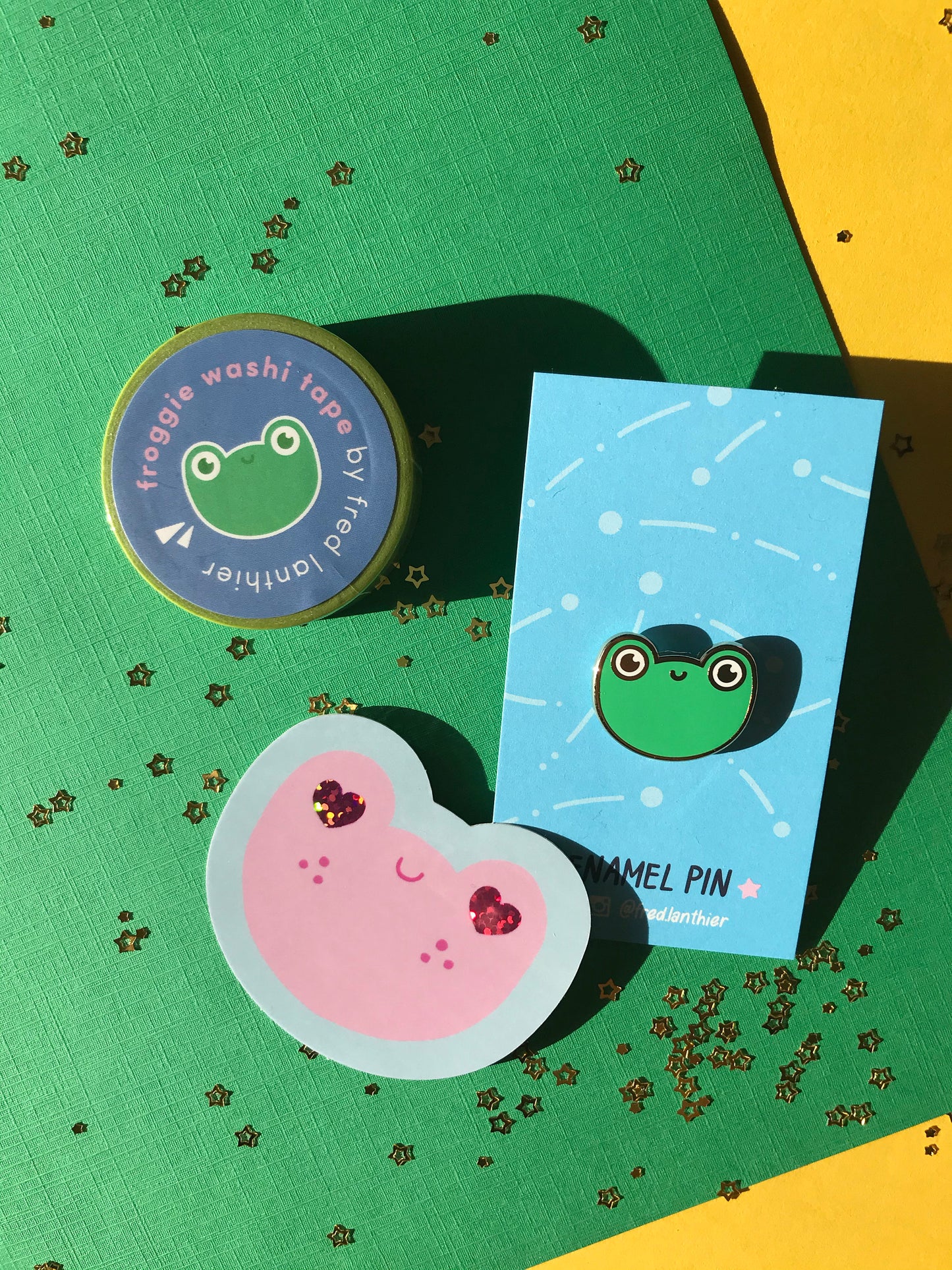 Froggie, Rainbows & Rainy Clouds - Washi Tape