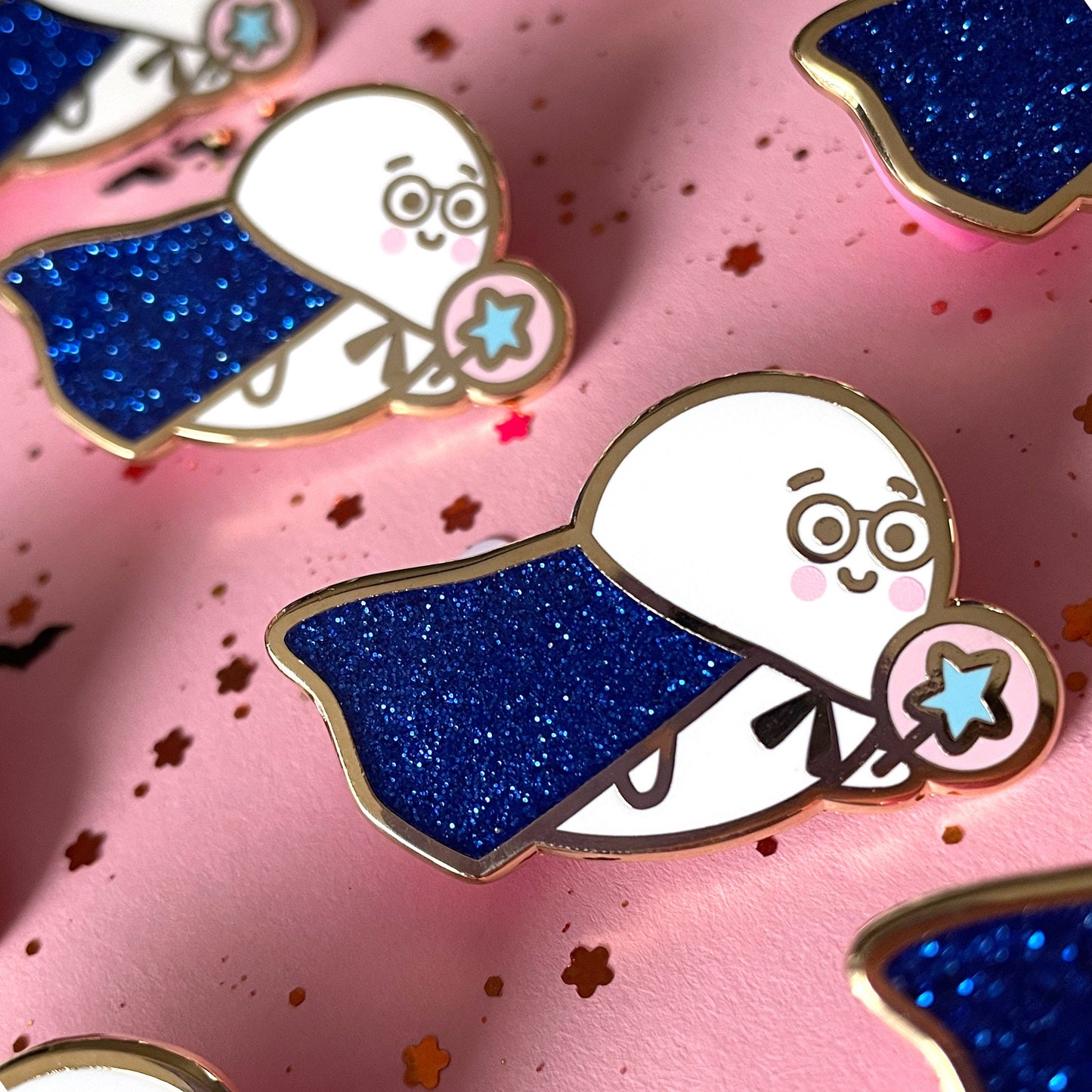 Magic Wizard Ghostie - Enamel Pin