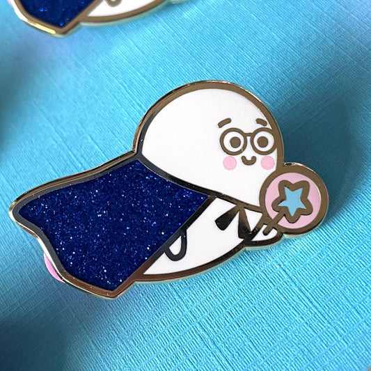 Magic Wizard Ghostie - Enamel Pin