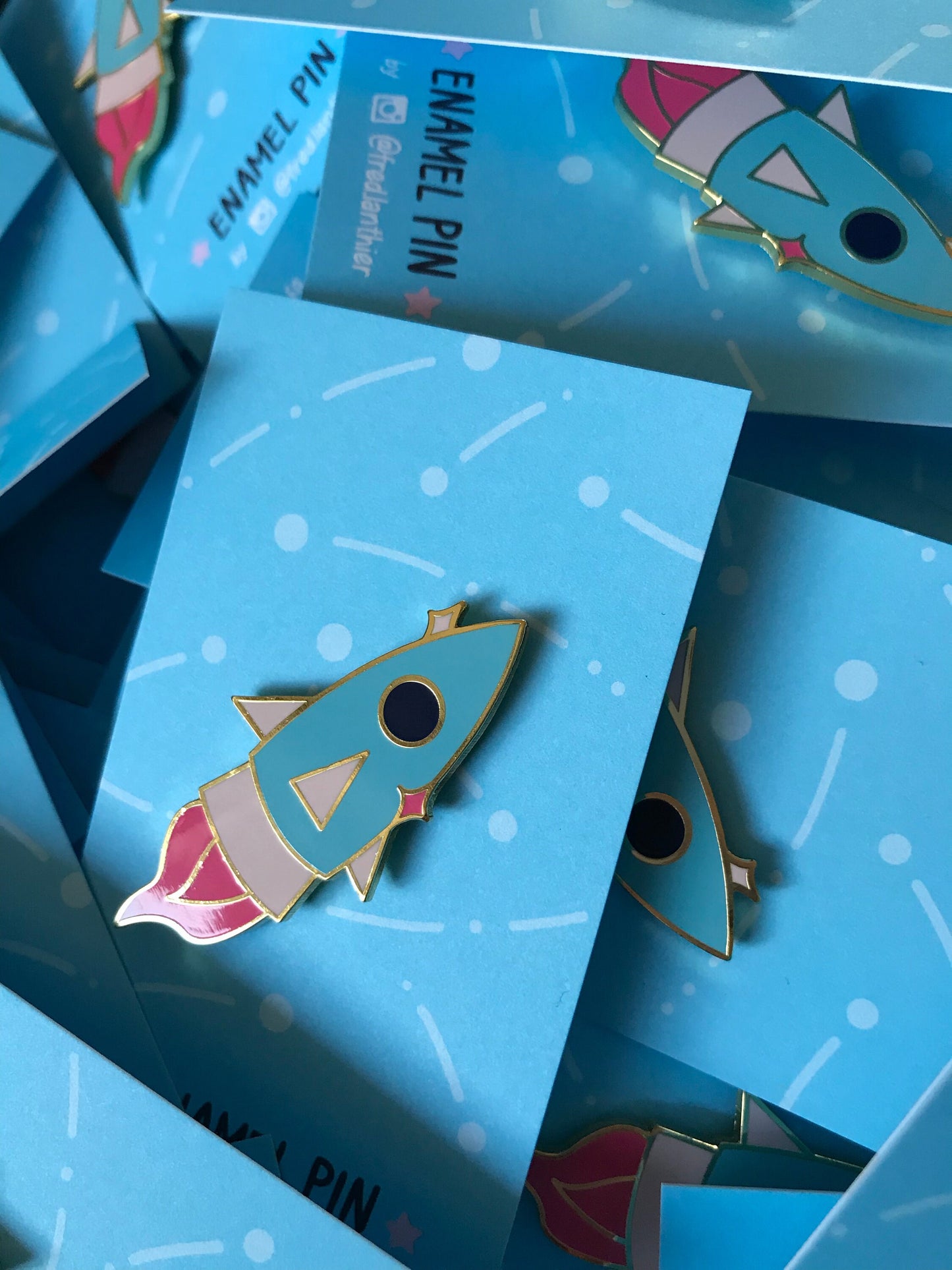 Space Rocket Launch - Enamel Pin