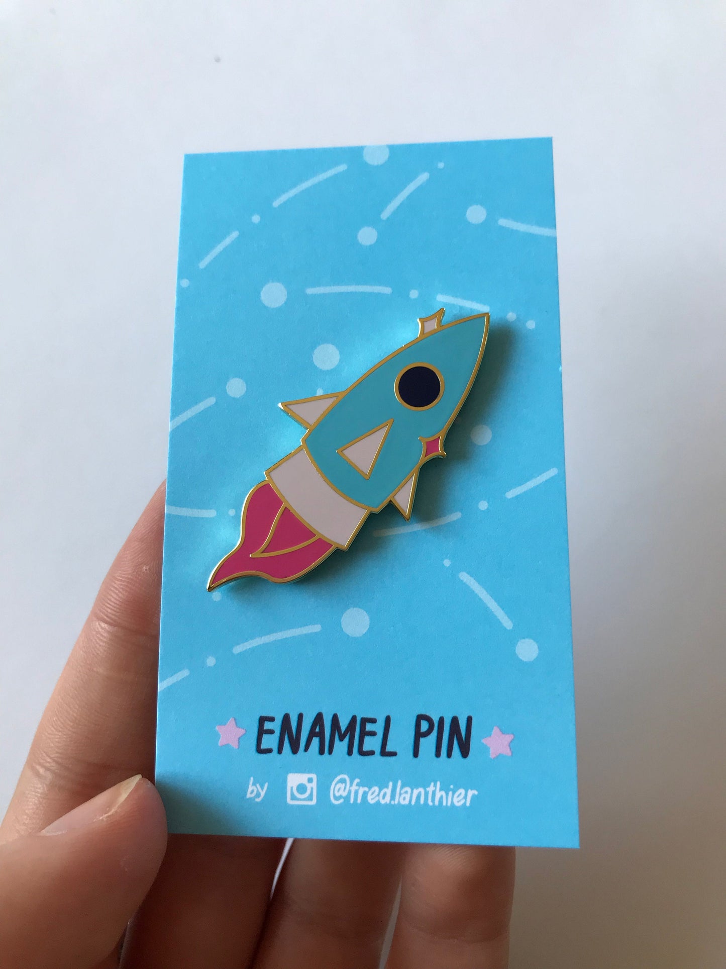 Space Rocket Launch - Enamel Pin