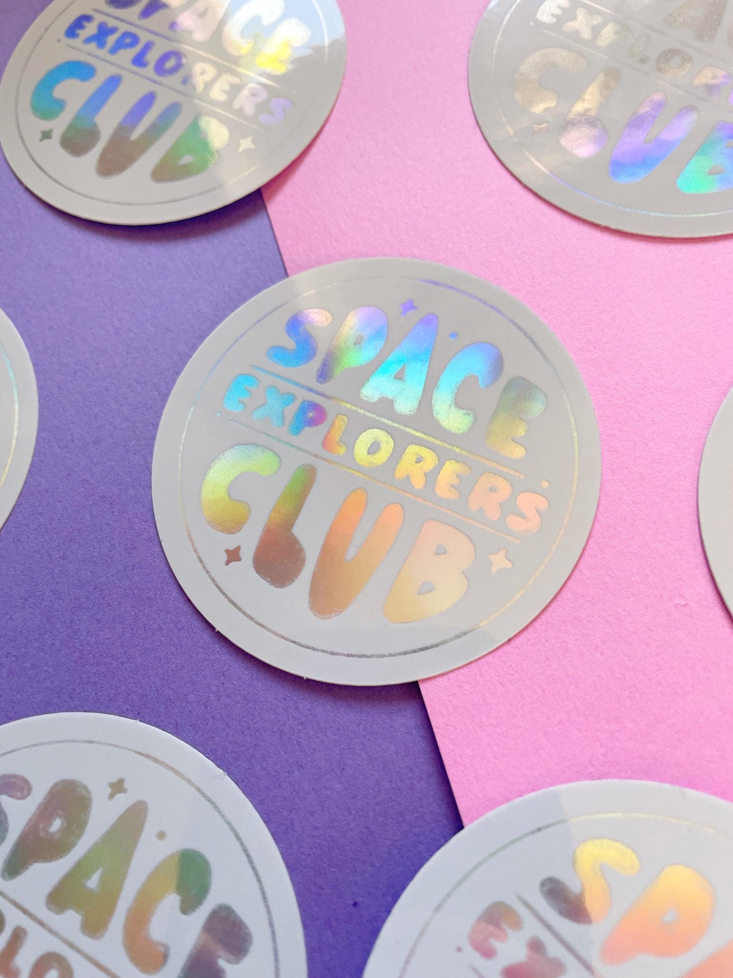 Space Explorers Club - Holographic Sticker