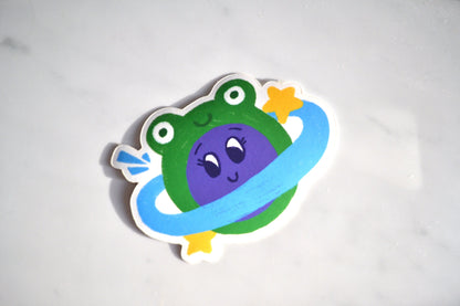 Froggie Planet - Matte Sticker