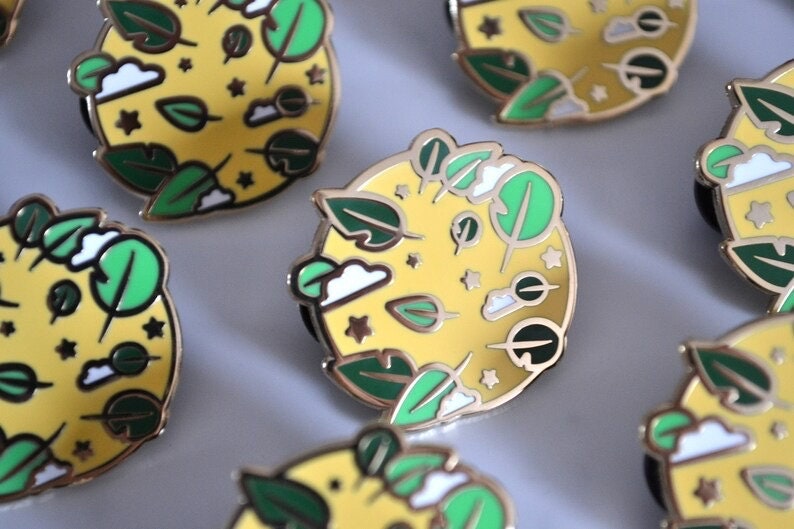Grass Type Planet - Enamel Pin