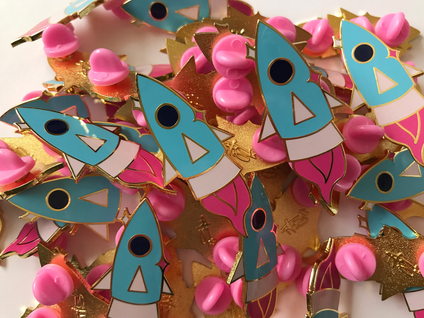 Space Rocket Launch - Enamel Pin