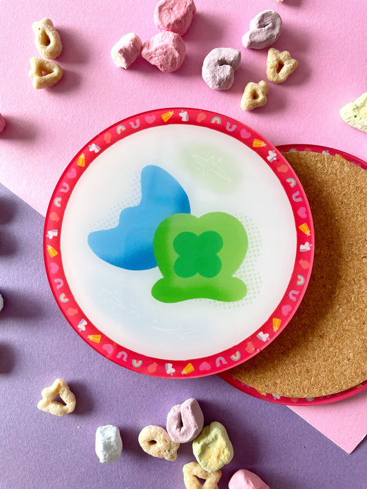 Moon and Clover Hat - Lucky Coaster