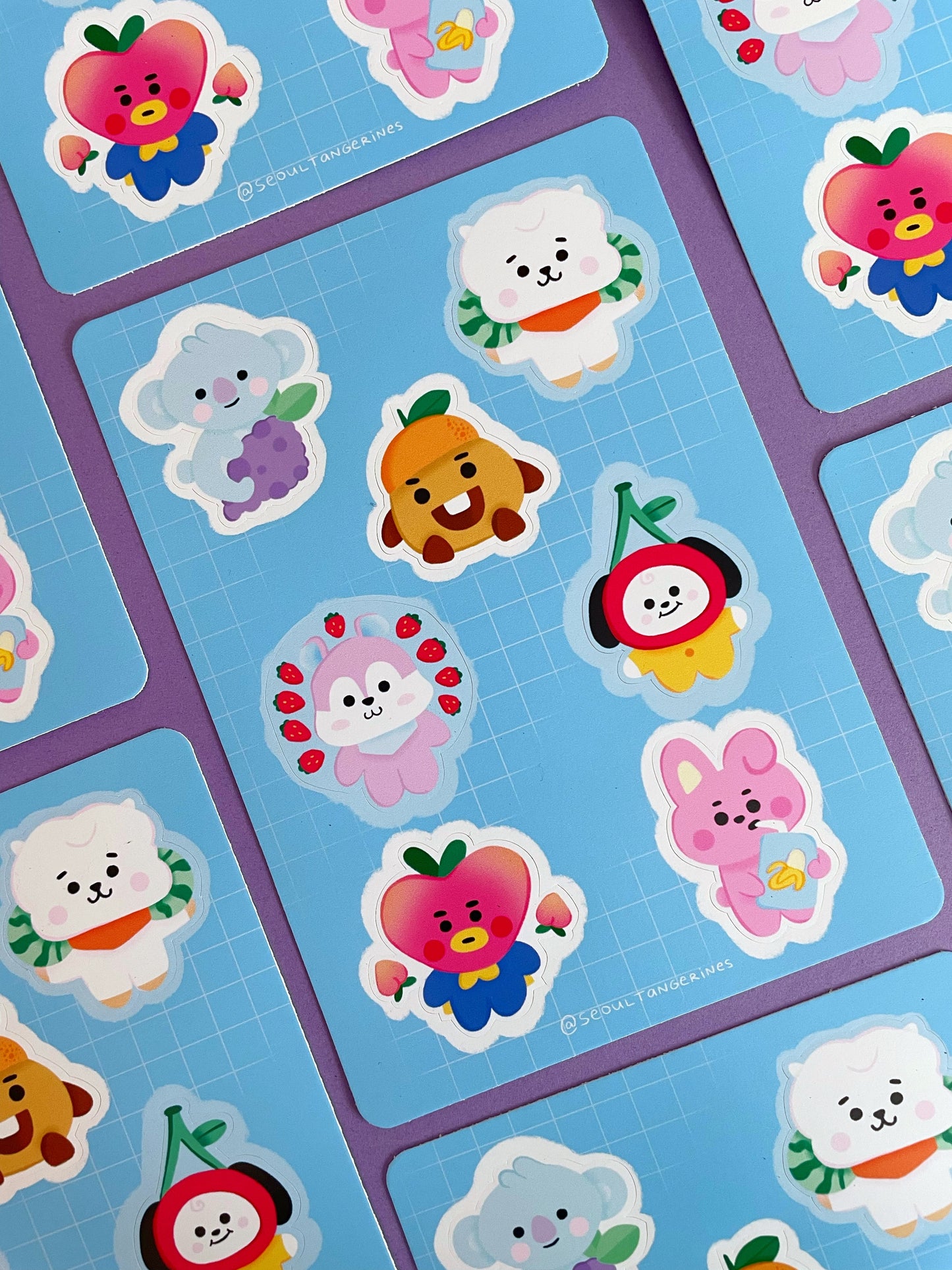BTS Animals - Sticker Sheet