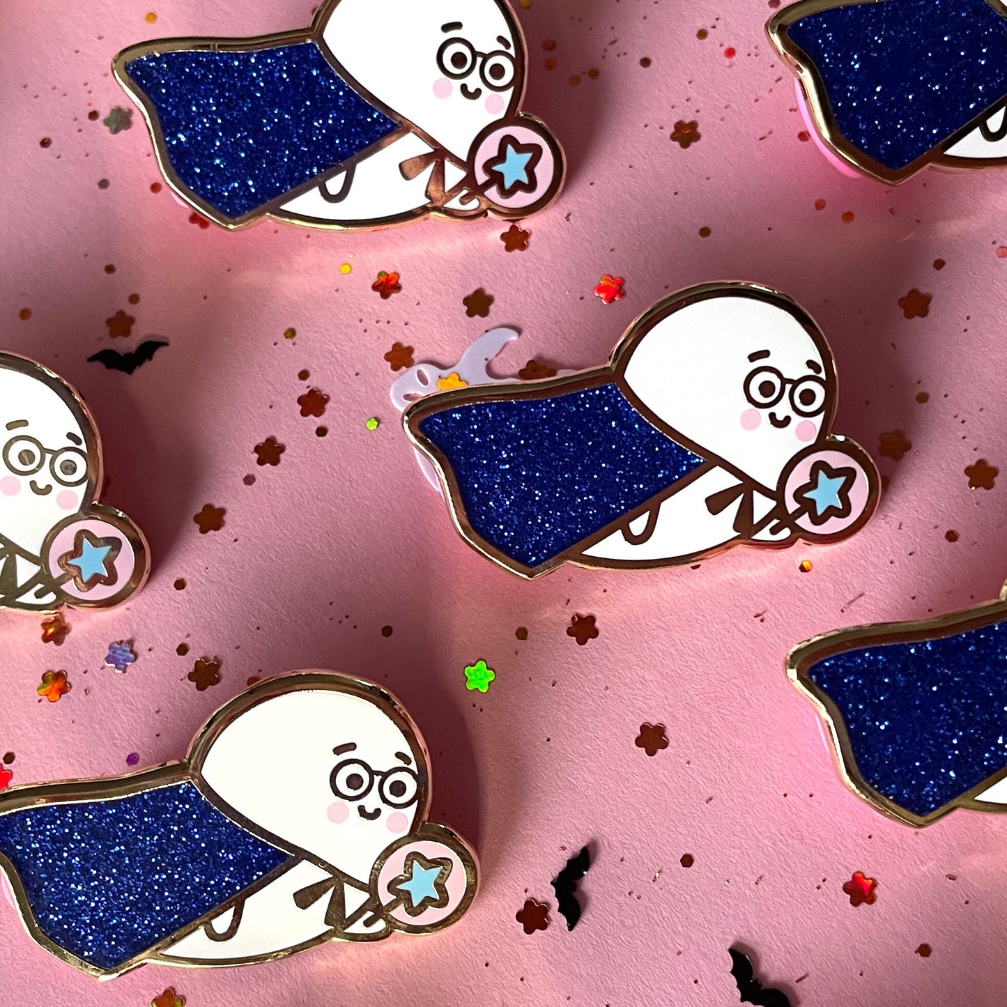 Magic Wizard Ghostie - Enamel Pin