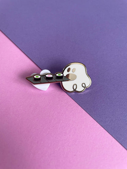 Sushi Addict Ghostie - Enamel Pin