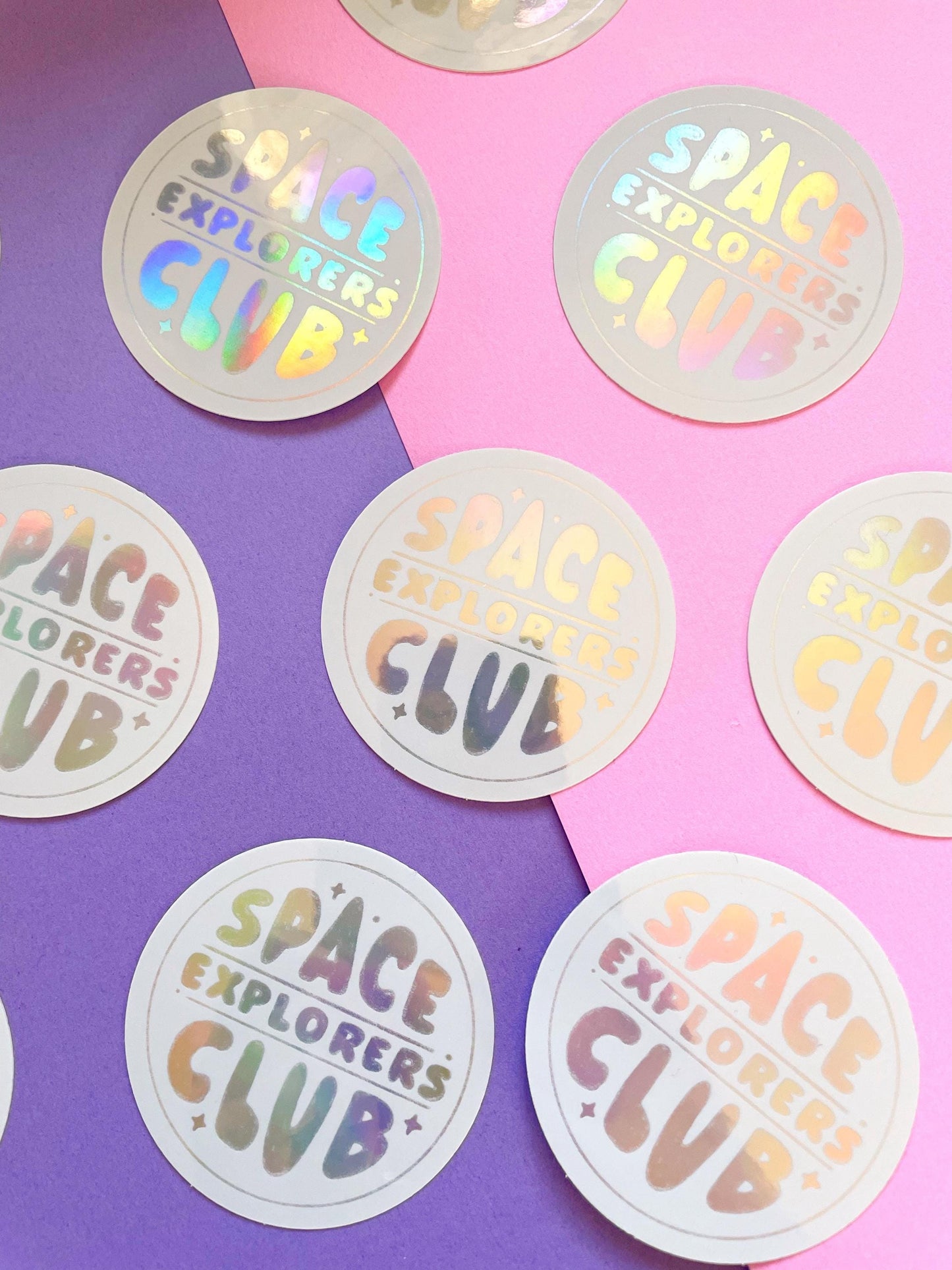 Space Explorers Club - Holographic Sticker