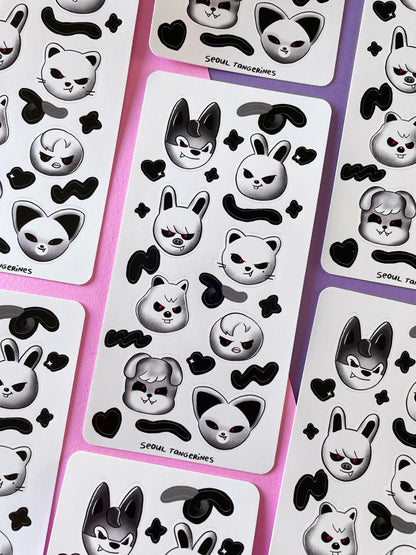 SKZ Evil Animals - Sticker Sheet