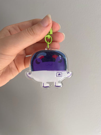 Angel / Devil Froggie - Acrylic Epoxy Keychain