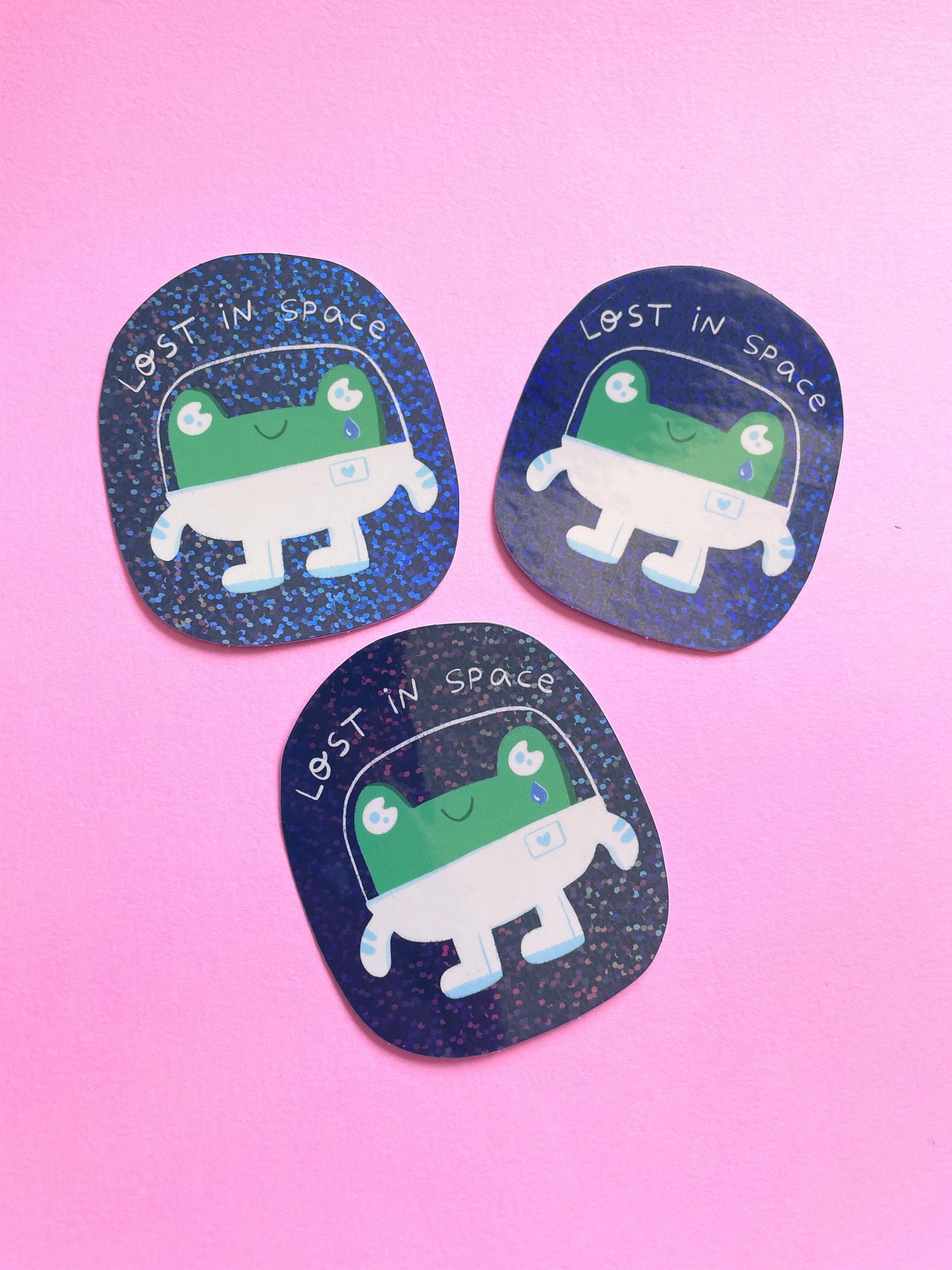 Lost in Space Froggie - Glitter Sticker