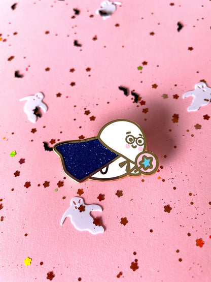 Magic Wizard Ghostie - Enamel Pin