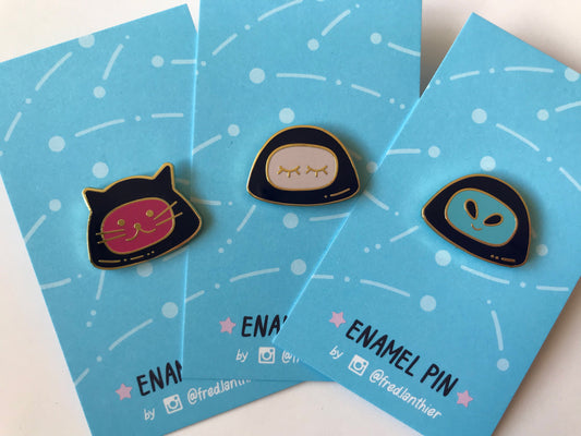 3 Little Astronauts Set - Enamel Pin