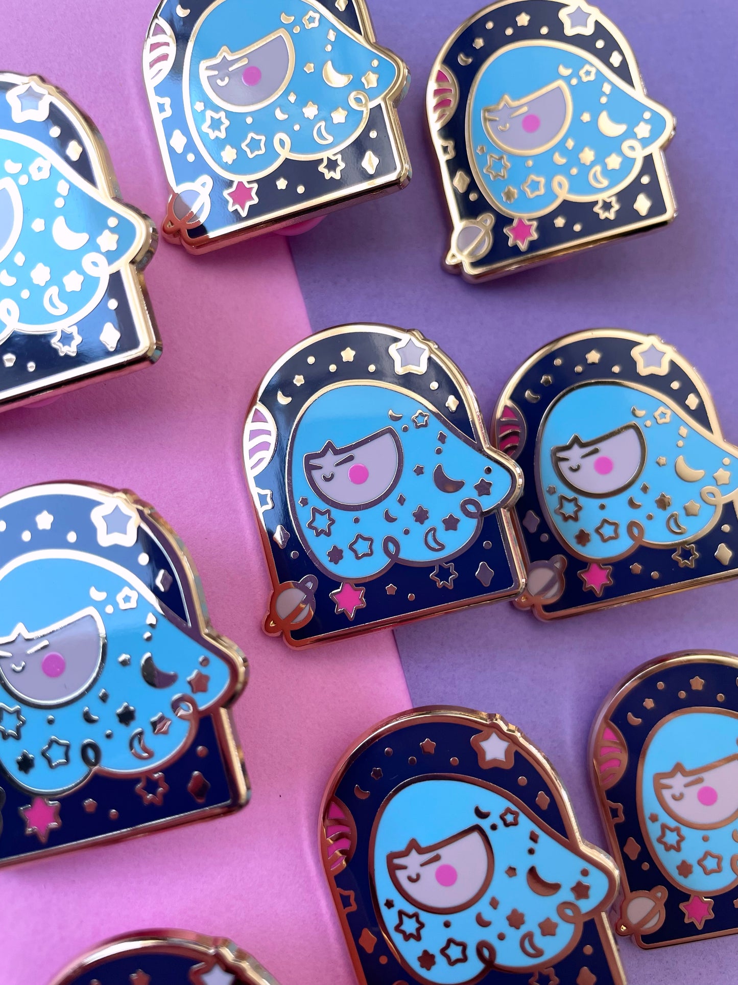Dreamy Space Girl - Enamel Pin
