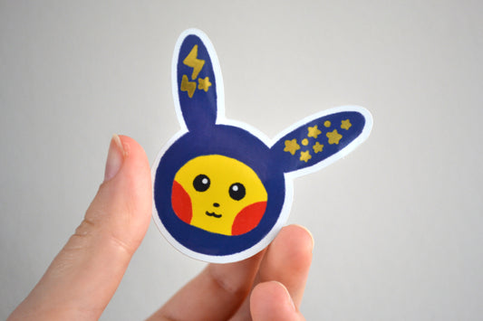 Pikastronaut - Metallic Sticker