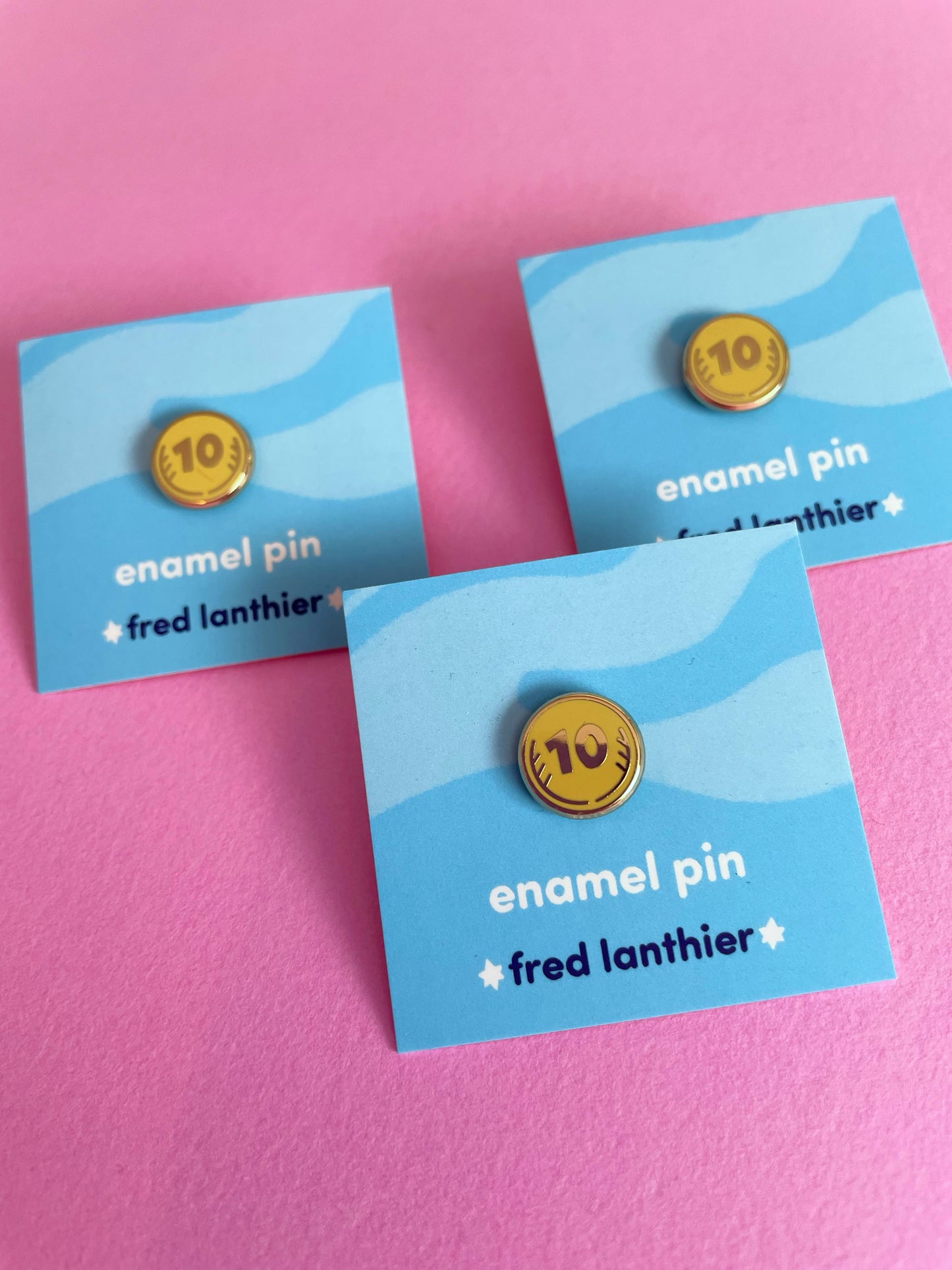 Cheese Coin - Mini Enamel Pin