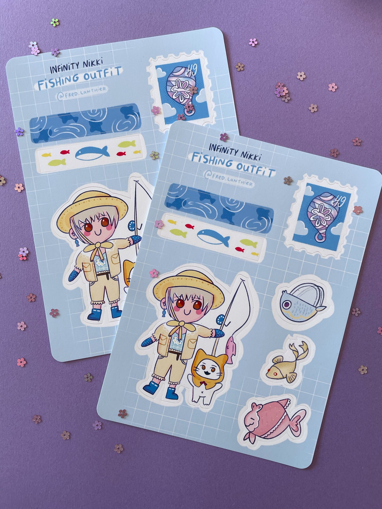 IN Fishing Outfit - Sticker Sheet