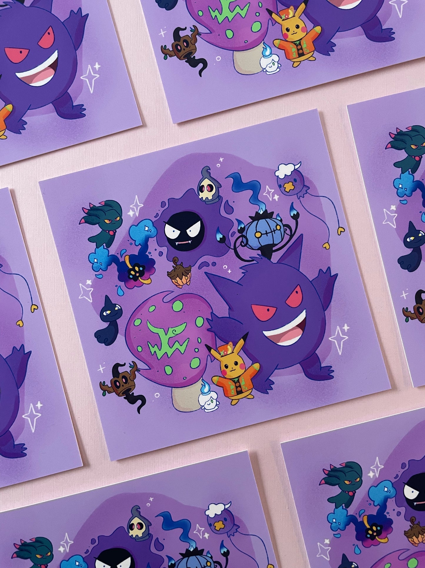 My Favorite Ghost Type Monsters - Art Print