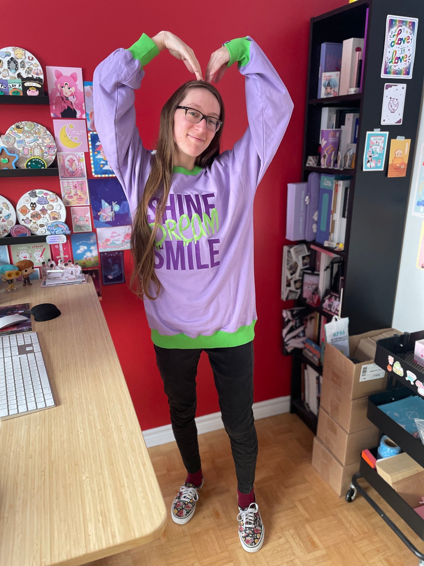 Shine Dream Smile - Oversized Sweater