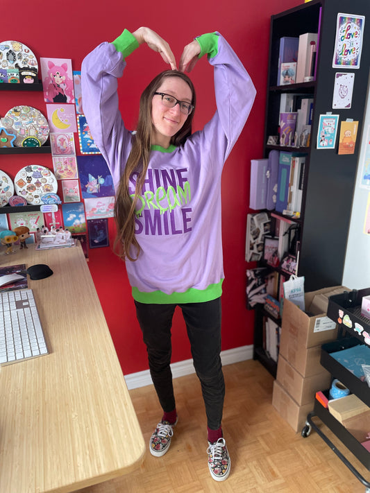 Shine Dream Smile - Oversized Sweater