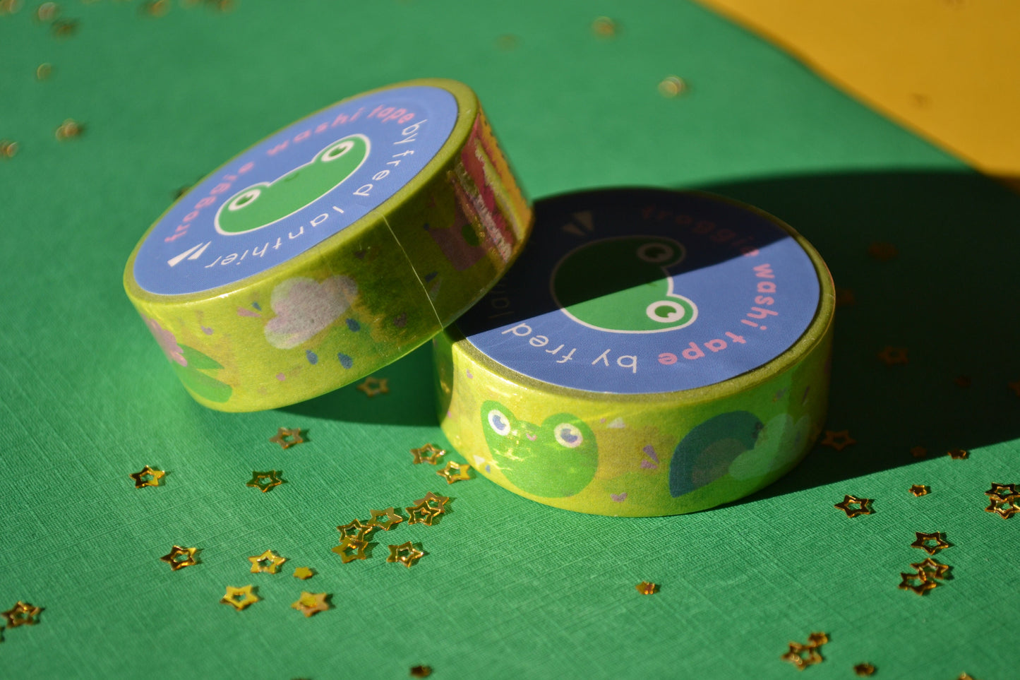 Froggie, Rainbows & Rainy Clouds - Washi Tape