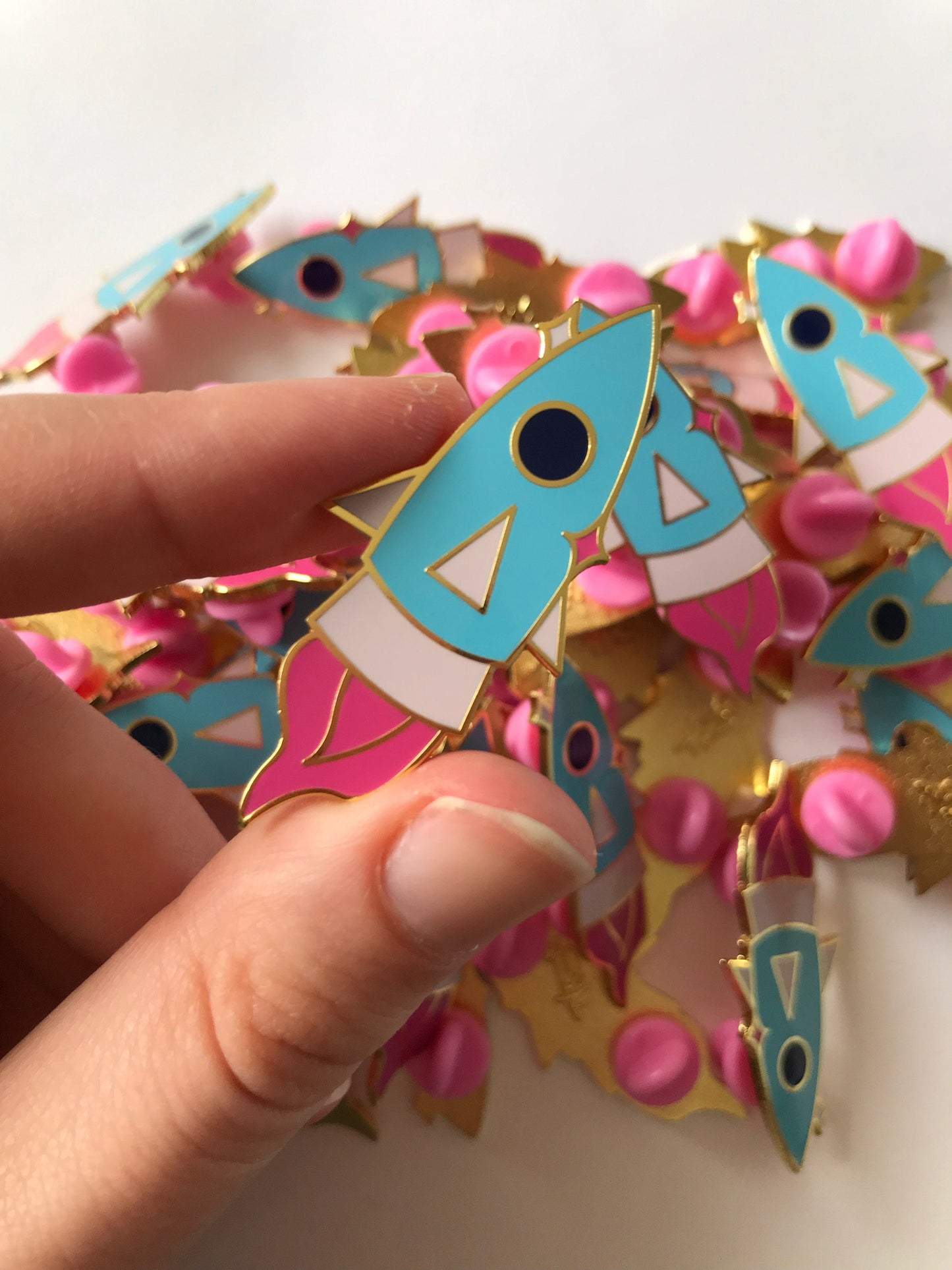 Space Rocket Launch - Enamel Pin