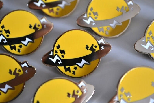 Electric Type Planet - Enamel Pin