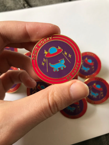 Don't Worry, Be Happy (Variant) - Enamel Pin