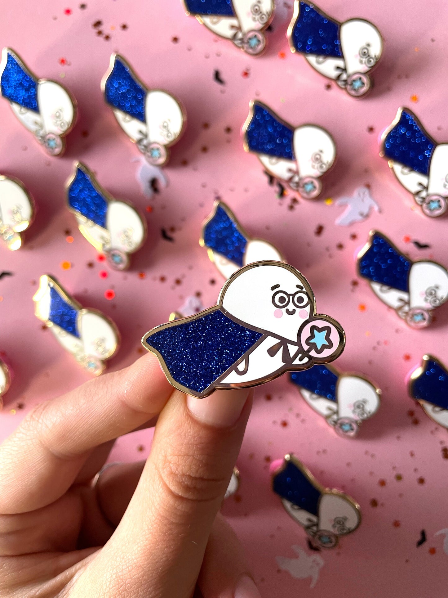 Magic Wizard Ghostie - Enamel Pin