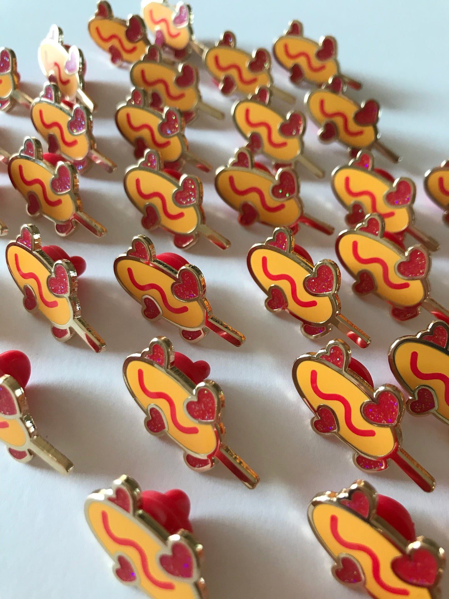 Kawaii Corn Dog Set - Enamel Pin