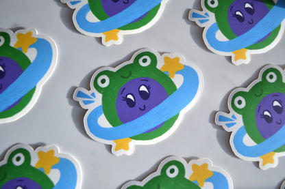 Froggie Planet - Matte Sticker