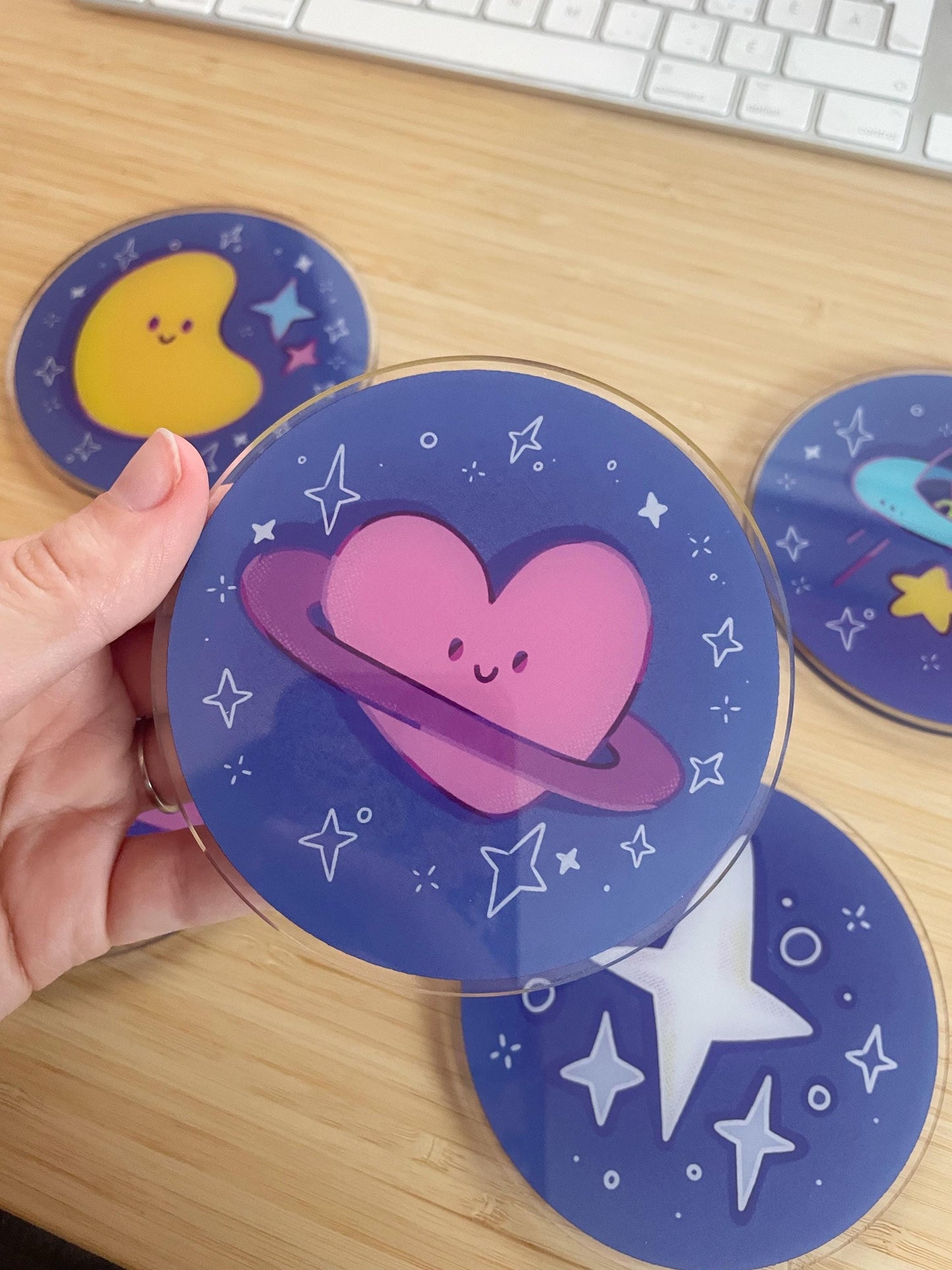 Heart Planet - Coasters