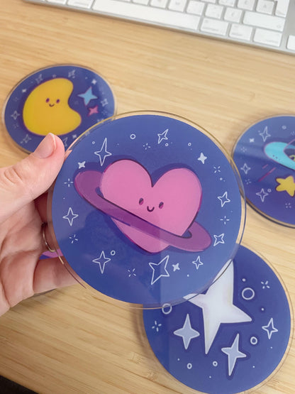 Heart Planet - Coasters