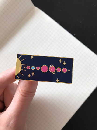 Solar System Map - Enamel Pin